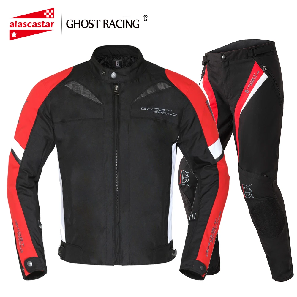 GHOST RACING мотоциклетная куртка мужская+ мото брюки ветрозащитная водонепроницаемая куртка для мотокросса