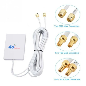 

4G/3G WiFi Antenna 28dBi LTE Antenna Signal Amplifier 4G/3G Mobile Router WiFi Antenna SMA/TS9/CRC9 Network Broadband Antenna