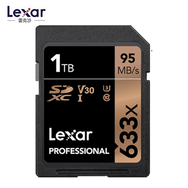 Профессиональные карты Lexar 633x128 GB 256GB SDXC UHS-I sd-карта 1 ТБ 512GB карта памяти большой емкости