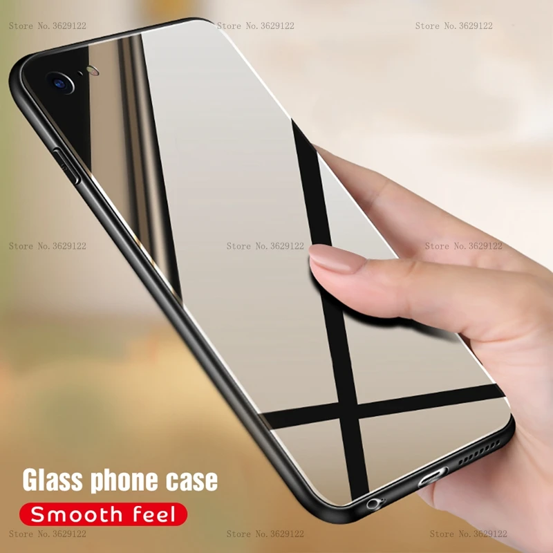 

Tempered Glass Phone Case For iPhone 6 6S 7 8 Protective Mobile Phone Cover Cases For iPhone 7 8 Plus 6 6s XS Max XR X 10 Fundas
