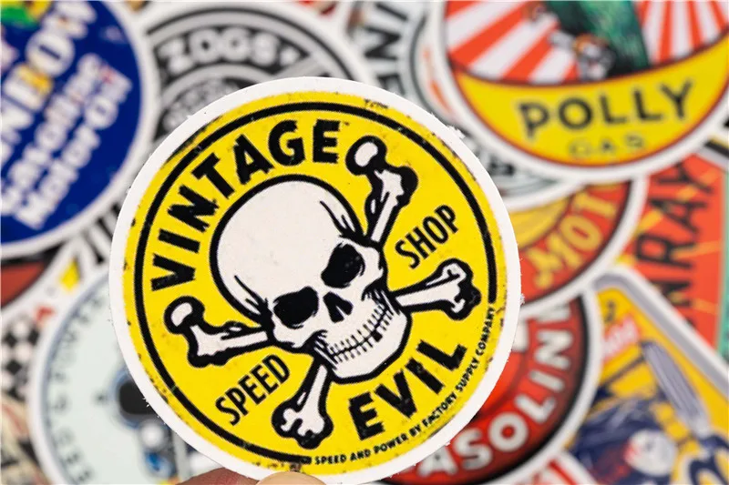 30PCS Gran Torino Sticker Sets For Skateboard Guitar Luggage Motorcycle Laptop Sticker Toy Vintage Motor Girl Stickers Kids (15)