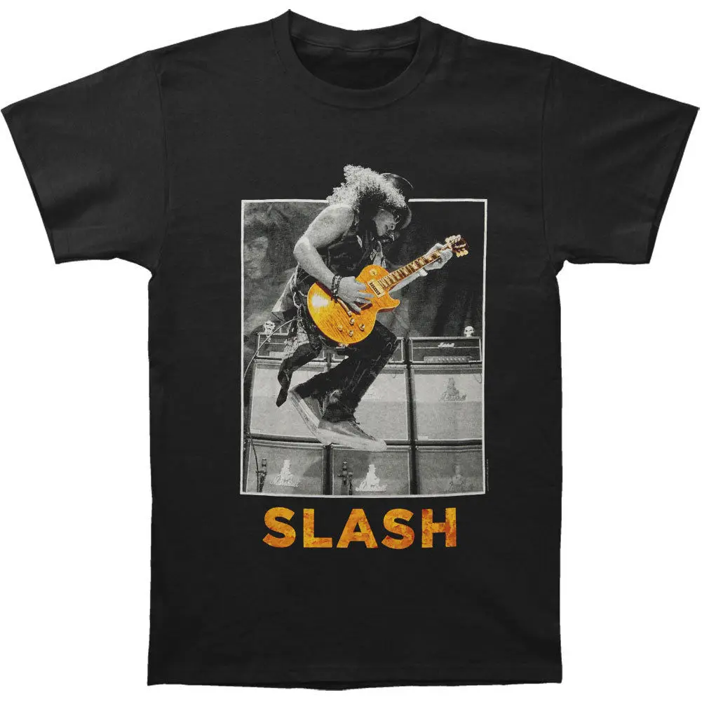 Slash Для мужчин гитара Перейти Футболка средний черный | Мужская одежда
