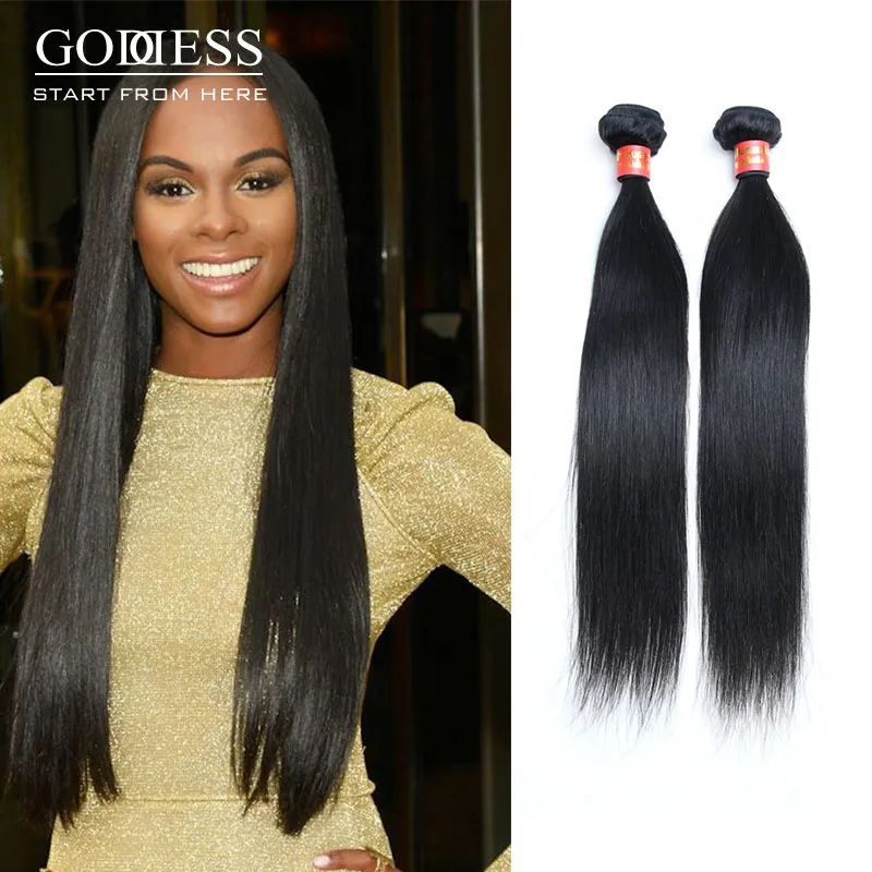Hot Sale Indian Human Hair Extensions 2 Pcs Lot Indian Virgin Human