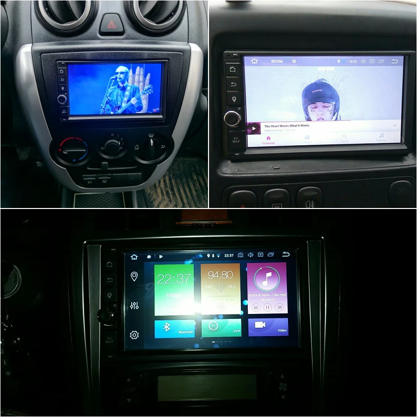 KANOR Octa Core RAM 4G ROM 32G 2 Din Android 8,0 coche Universal de Audio estéreo de Radio con GPS wiFi GPS de navegación de vídeo unidad