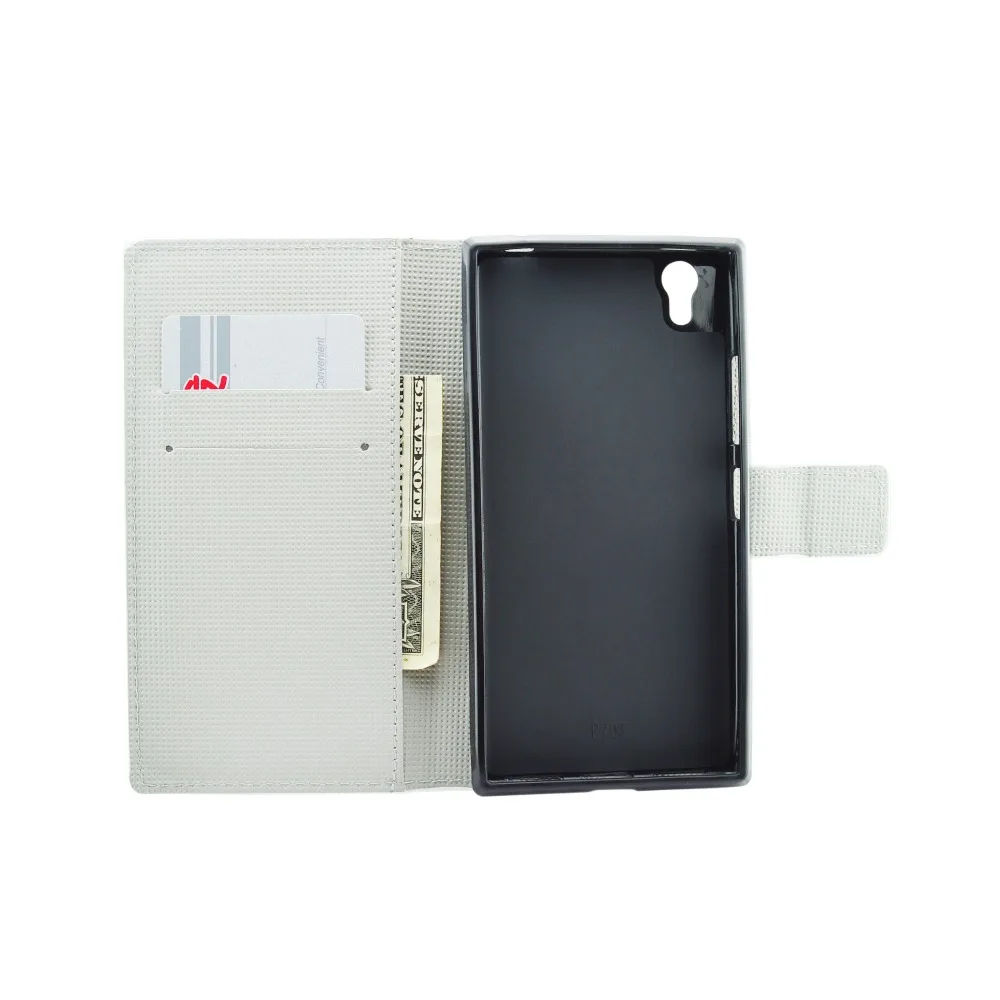 Чехол для Sony Xperia M2 M4 Aqua M5 T2 T3 E3 E4 E4G E5 C3 C4 чехол с откидной крышкой и отделением карт