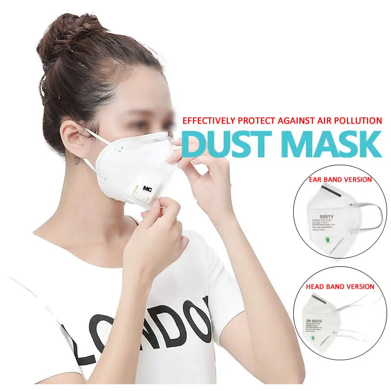 

5Pcs 9001V/9002V Disposable Dust Mask Respirator Dust-proof Work Safety Mask For PM2.5 Air Pollution House Clean Carpenter Safe