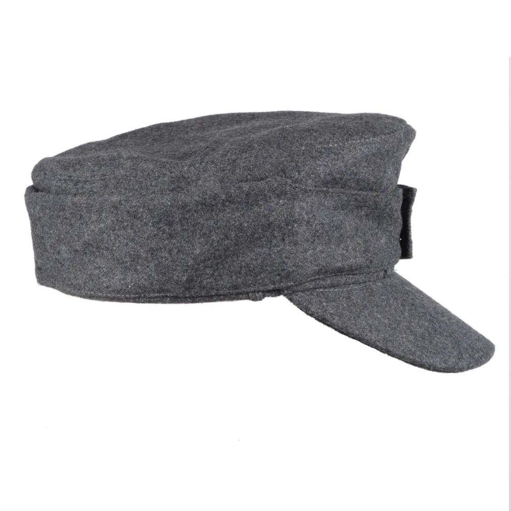 Серая шерстяная кепка в армейском стиле|wwii german army|m43 field capm43 cap |