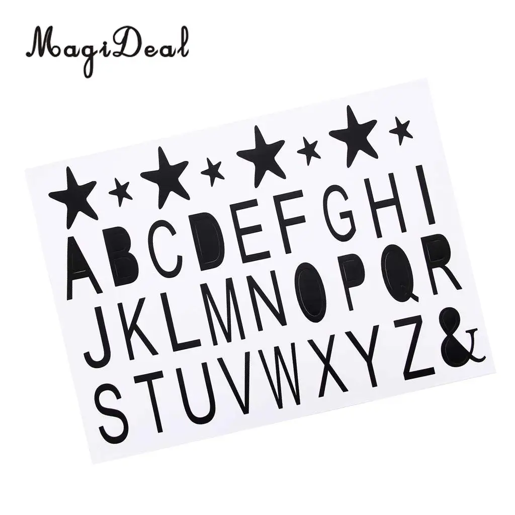 A-Z Letter Vinyl Labels Stickers for Bobo Clear Balloons DIY Party Stickers