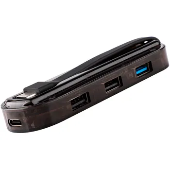 

7 in 1 Transparent TYPE-C USB-C To HDMI 4K / PD Type-C 3.1 Charging / USB3.0 USB HUB Converter Adapter Docking Station