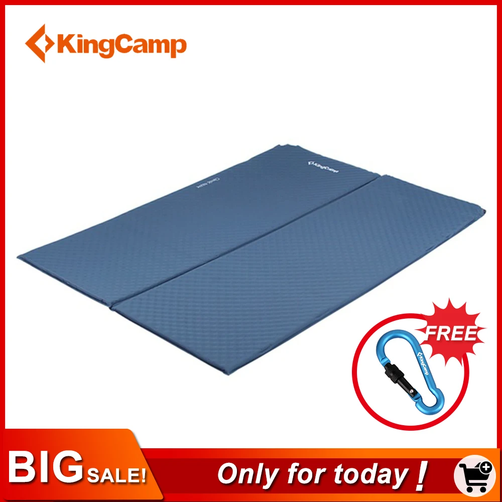KingCamp Sleeping Pad Classic Double Self-Inflating Sleeping Mats for Hiking Outdoor Camping Mattress Pad for Traveling Trekking цена KingCamp Sleeping Pad Classic Double Self-Inflating Sleeping Mats for Hiking Outdoor Camping Mattress Pad for Traveling Trekking цены онлайн