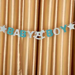 2,5 м Baby Shower для маленьких мальчиков баннер с девушкой флаги Гирлянда для дня рождения украшения Дети Детские украшения для вечеринки