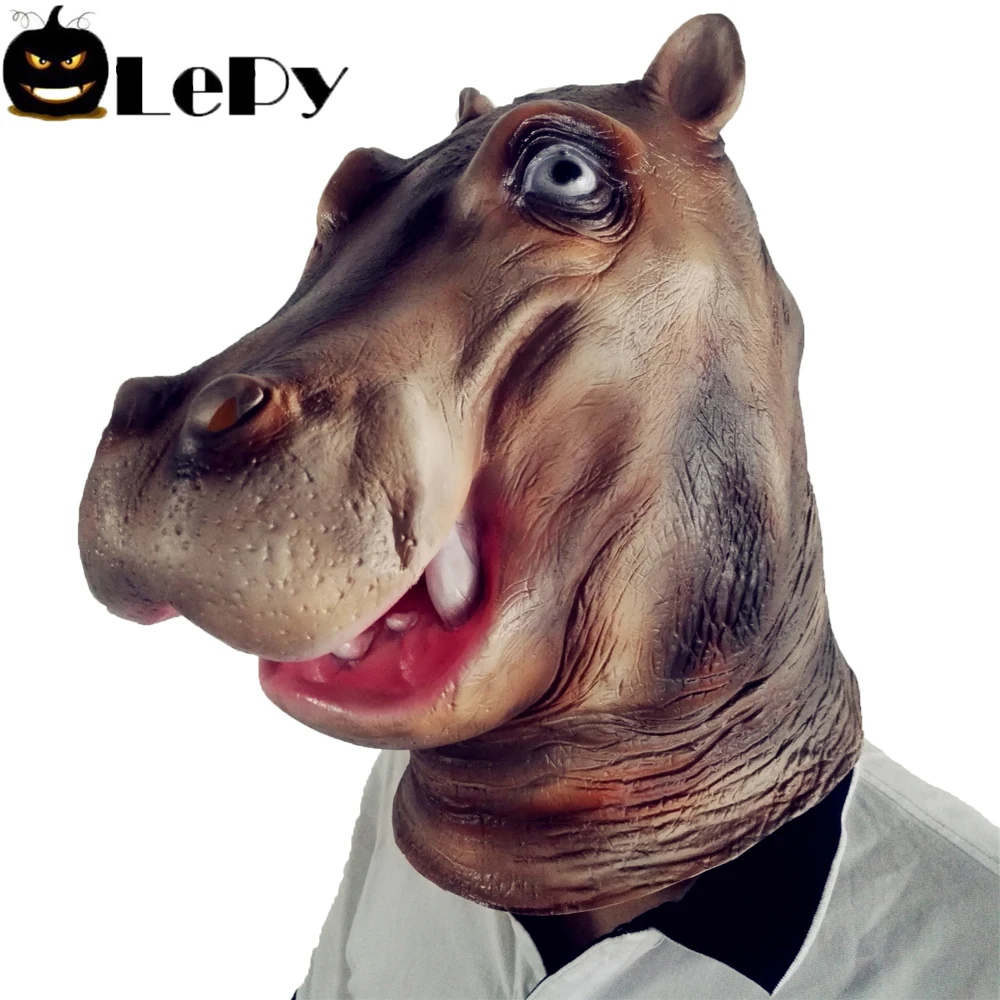 Aliexpress.com : Buy Full Face Lovely Animal Hippo Head Mask Adults