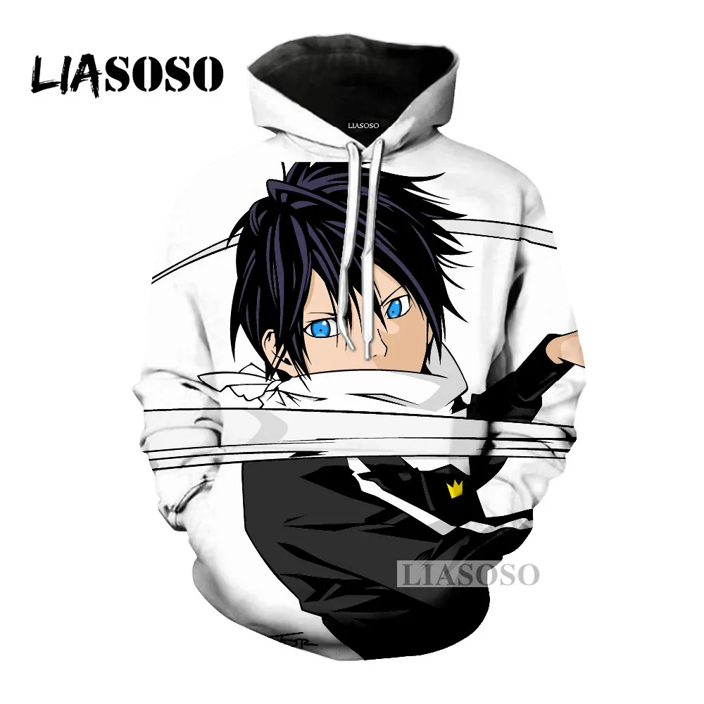 LIASOSO 2018 горячая аниме Noragami Yato Косплей Повседневный 3D принт женские мужские
