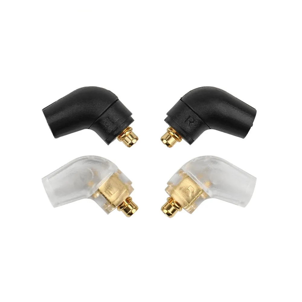 Headphone Plug Adapters HIFI DIY Audio Connector For MMCX ER4SR ER4XR SE315 SE535 UE900 Wire AUX Jack Adapter Black Transparent