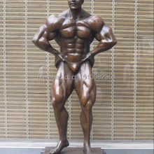 1" Спорт Бронзовый& Мраморный Фитнес искусство МЫШЦЫ ЧЕЛОВЕКА Статуя культурист