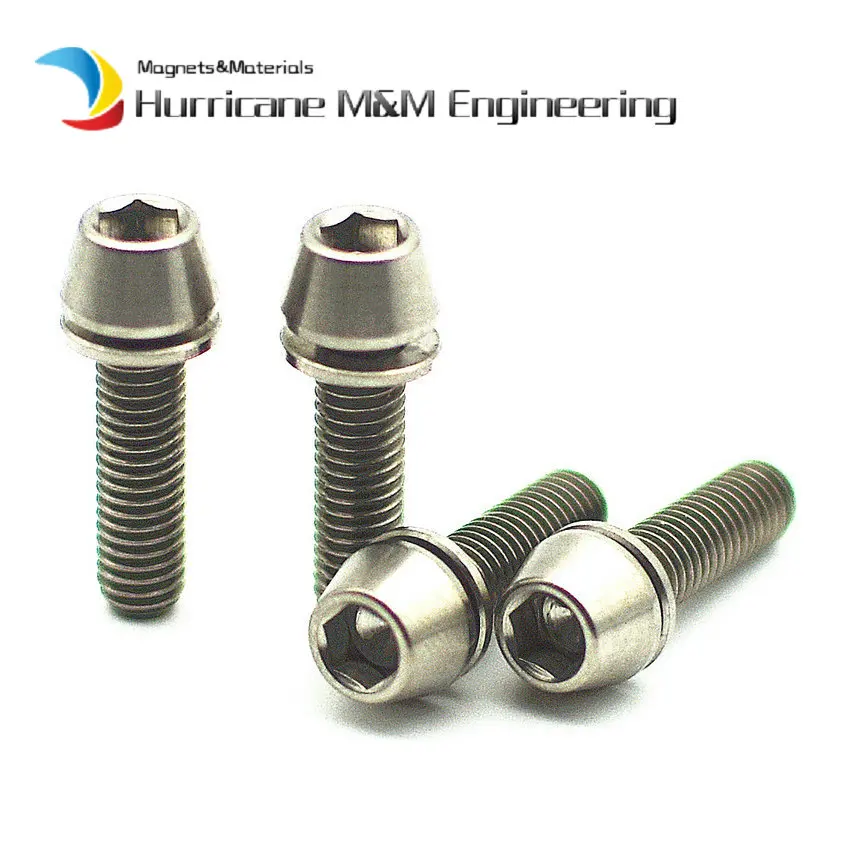 Titanium Bolt Wholesale M5x16/18/20 Ti Bolt W. Washer Stem Brake Gr5 7