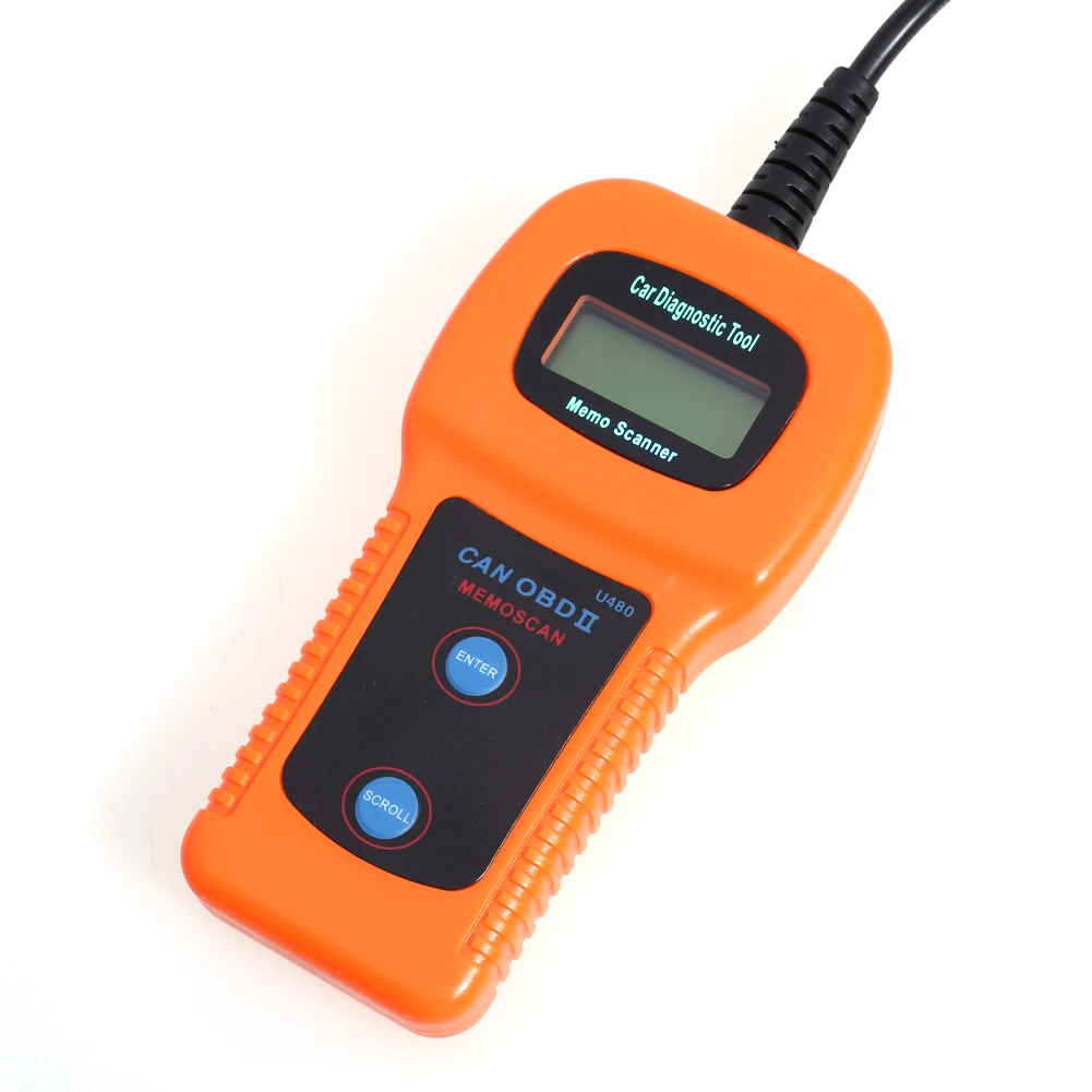 DC12v ЖК-дисплей U480 Универсальный 1996- OBD2 CAN BUS Код ошибки считыватель сканер диагностический инструмент сканирования