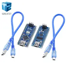 Контроллер GREATZT Nano 3,0 совместим с usb-драйвером arduino nano CH340 с кабелем NANO V3.0