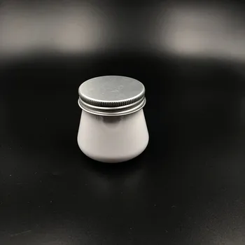 

2017 New 100pcs/lot 80g Adorable PET Plastic Jar,80ml White color Cosmetic Packaging Jar with Aluminum Cap,Handmade Scrub Cream