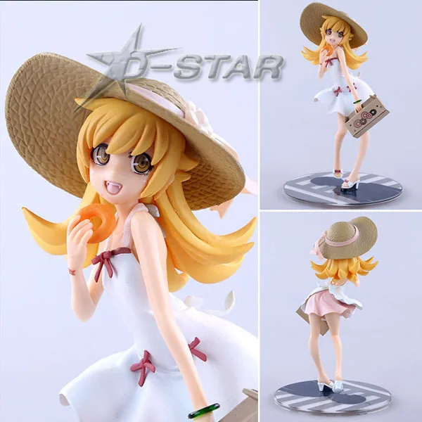 

Free Shipping 7.5" Monogatari Nisemonogatari Oshino Shinobu Painted 1/8 Scale 19cm Boxed PVC Action Figure Collection Model Toy