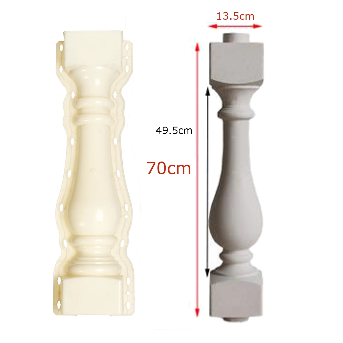 2 шт 70*13,5 см формы для керамической плитки римская колонна Плесень забор цемент плесень балкон лестница садовая ограда штукатурка бетонная форма пластиковый Декор