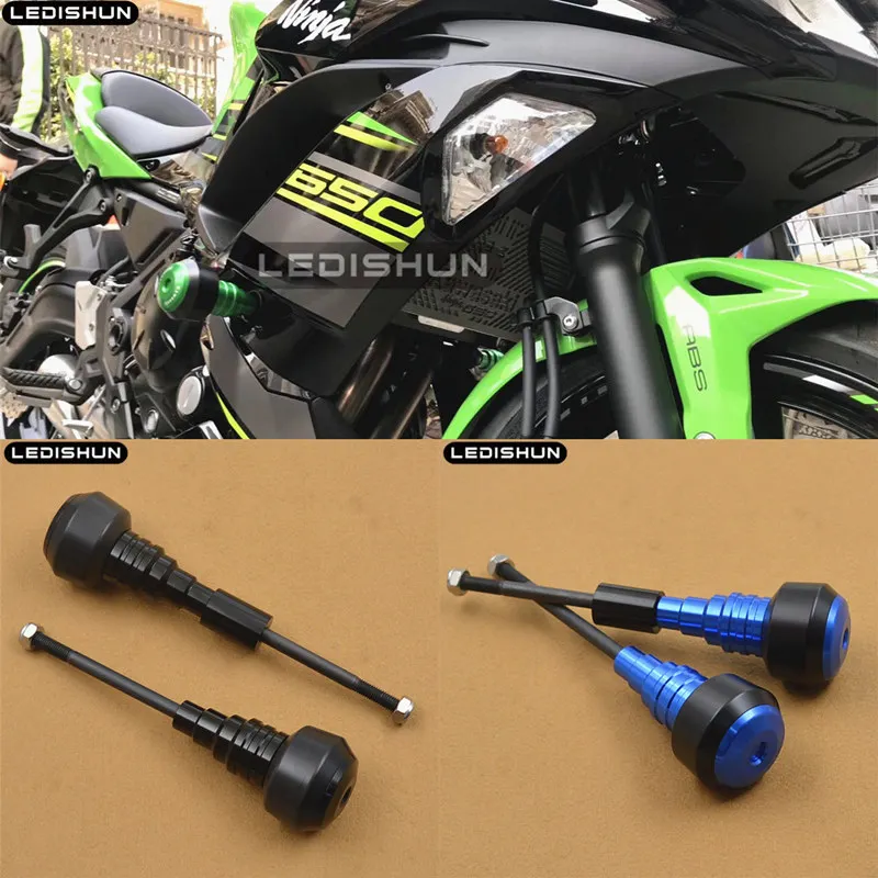 Слайдеры рамы мотоцикла для Kawasaki Z650 Z 650 NINJA650 NINJA защитная крышка двигателя защита