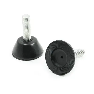 

30mm x 10mm Thread Screw On Type Conical Knob Handle 2Pcs