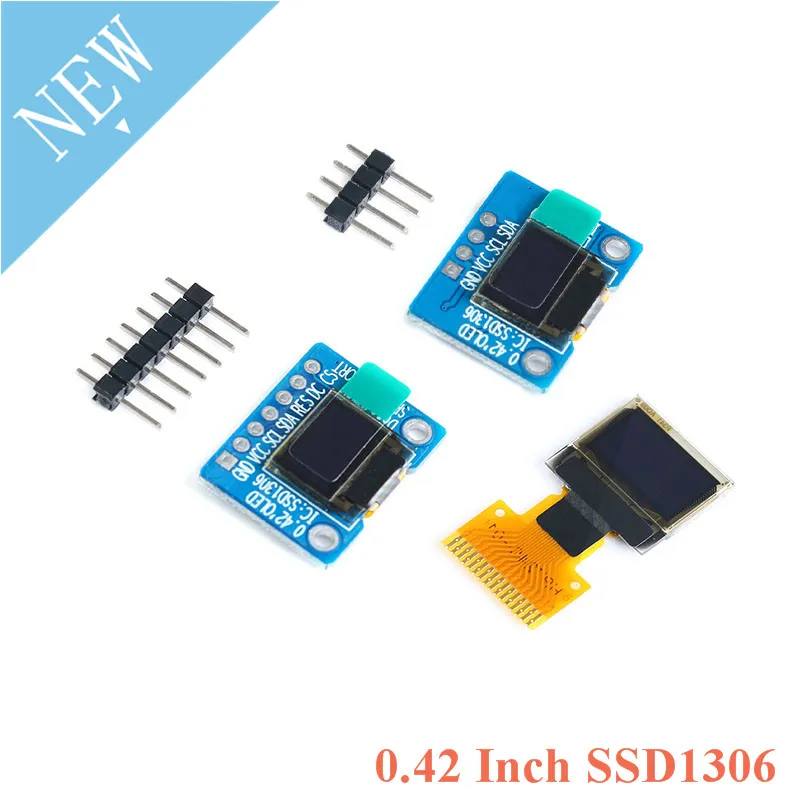 

0.42 Inch SSD1306 OLED Display Screen LCD Module White IIC/SPI Interface LCD Display Module 72*40 72X40