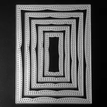 מעורב מסגרת מתכת חיתוך מת סטנסיל עבור DIY רעיונות/אלבום תמונות דקורטיבי קצוות הבלטות DIY נייר כרטיסי מת חדש 2018(China)