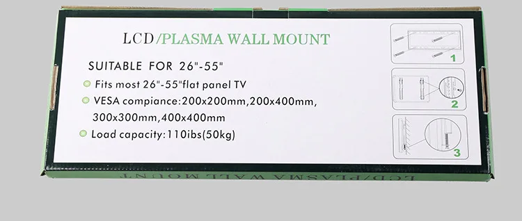 Универсальный ЖК-дисплей ТВ настенное крепление для полок ТВ Поддержка ферменной конструкции SPCC холоднокатаной лист для настенного крепления головки Дисплей кронштейн 32/55/60/70-дюймовый сенсорный экран