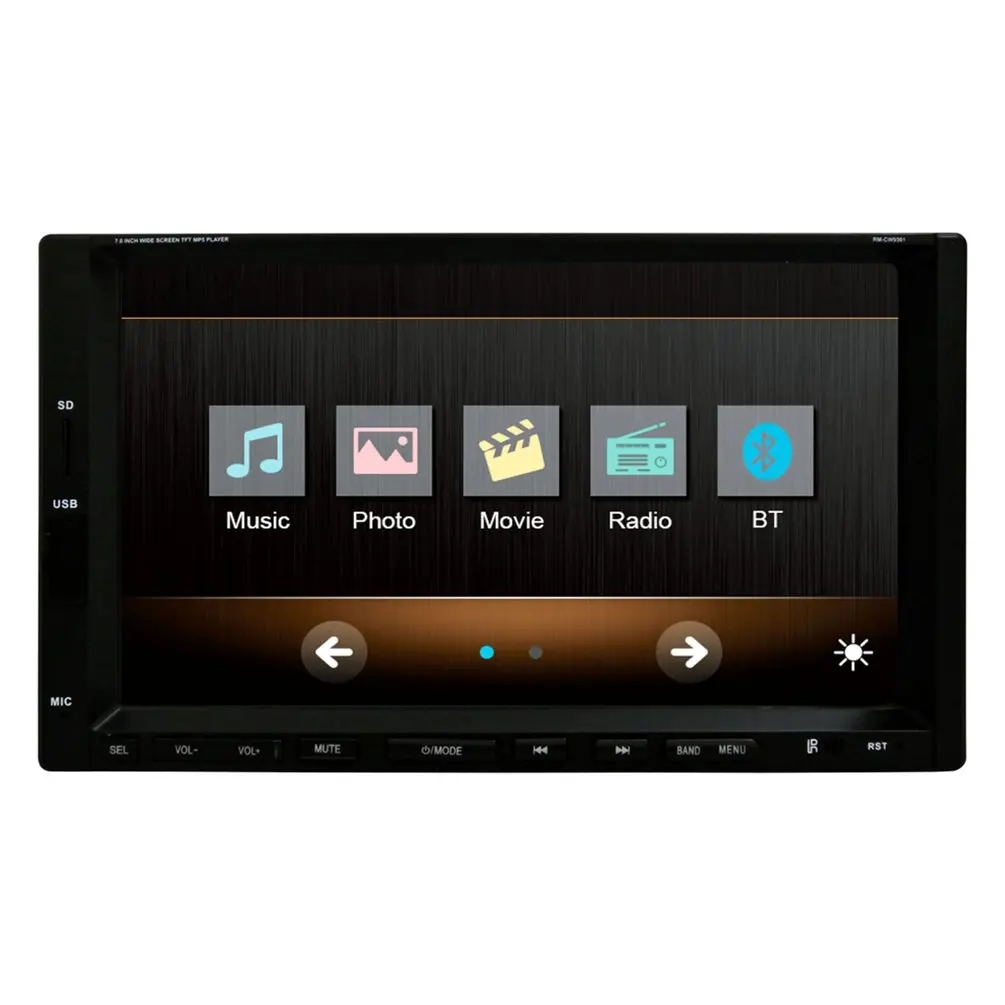 

7 inch Screen Car Stereo MP4 Player 2 DIN Support Rear Camera 12V Car MP5 Audio Bluetooth Hands Free Steering Wheel Control