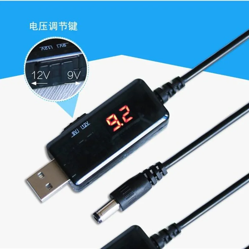 

USB Boost Converter DC 5V to 9V 12V USB Step-up Converter Cable + 3.5x1.35mm Connecter For Power Supply/Charger/Power Converter