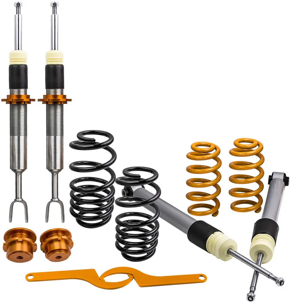 

For AUDI A4 8E B6 B7 00-06 Coilover Spring Suspension Kit - Coil Overs Strut Adjustable Sport Coilovers Kit