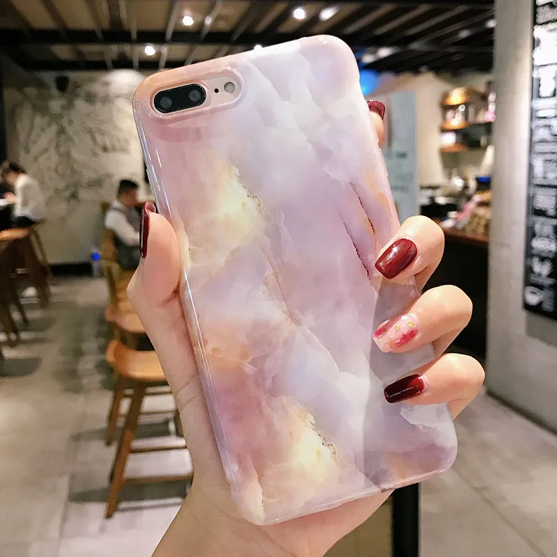 

Vintage Marble Case For iPhone 11 Pro X XR XS Max 7 8 Plus Soft TPU Silicone Phone Cases For iPhone 8 7 6 6S Plus 11 Cover Coque