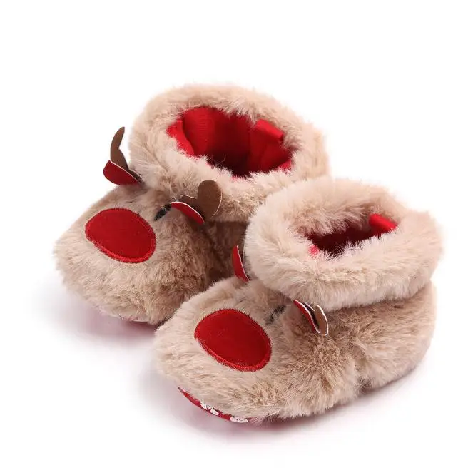 Christmas Infant Shoes Newborn Shoes Slip On Solid Cotton Christmas Infant Shoes Newborn Shoes Slip On Solid Cotton