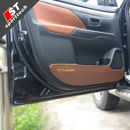 

PU interior door kick pad anti-slip pad car styling for 2013-2016 Mitsubishi Outlander Car styling