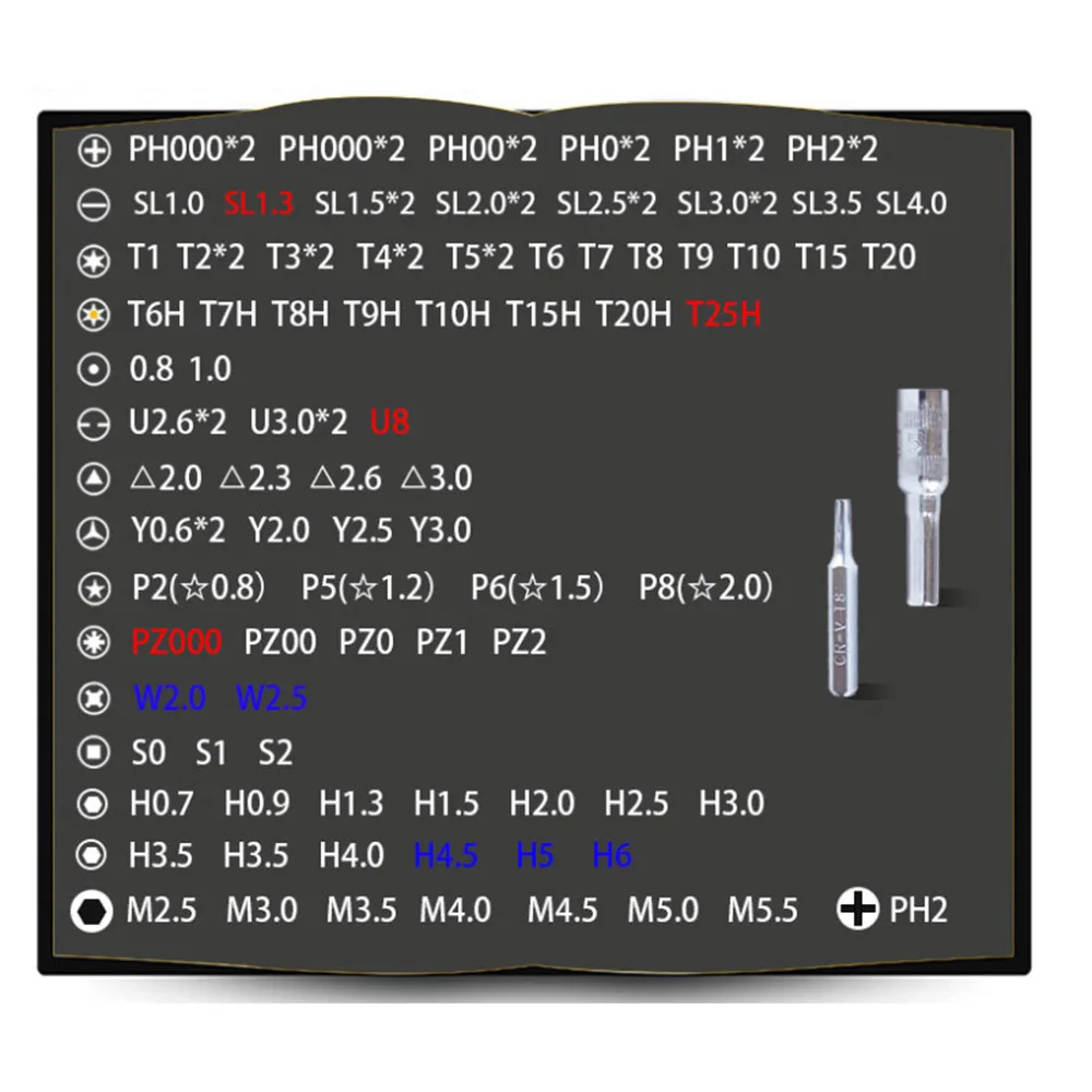 110 в 1 Набор отверток Мини электрическая Точная отвертка компьютер ПК устройство для мобильного телефона ремонт ручные инструменты