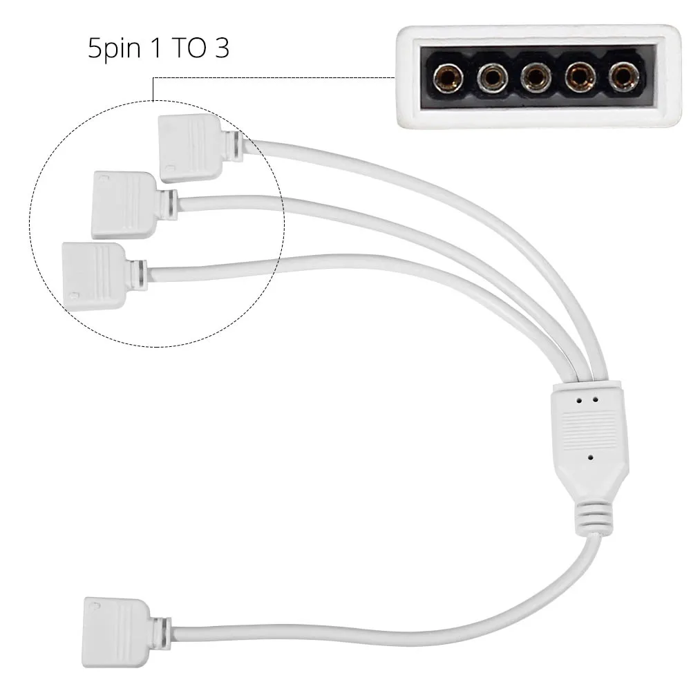 1 шт. 5pin отклонения в размерах на 1-2/3 RGBW/RGBWW светодиодные полосы разъем сплиттер женский провод кабель-удлинитель для 10 мм 5Pin 5050 RGBW СИД светильник