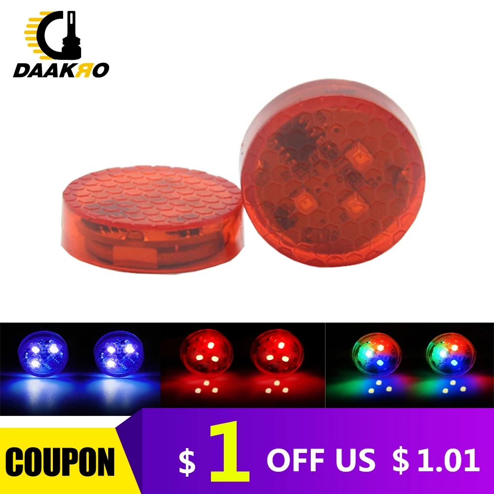 

2PCS Universal Car Door 3 LED Opened Warning Flash Light Kit Wireless Anti-collid Lamp Rapid Flash Red/Blue/Colorful Multi Color