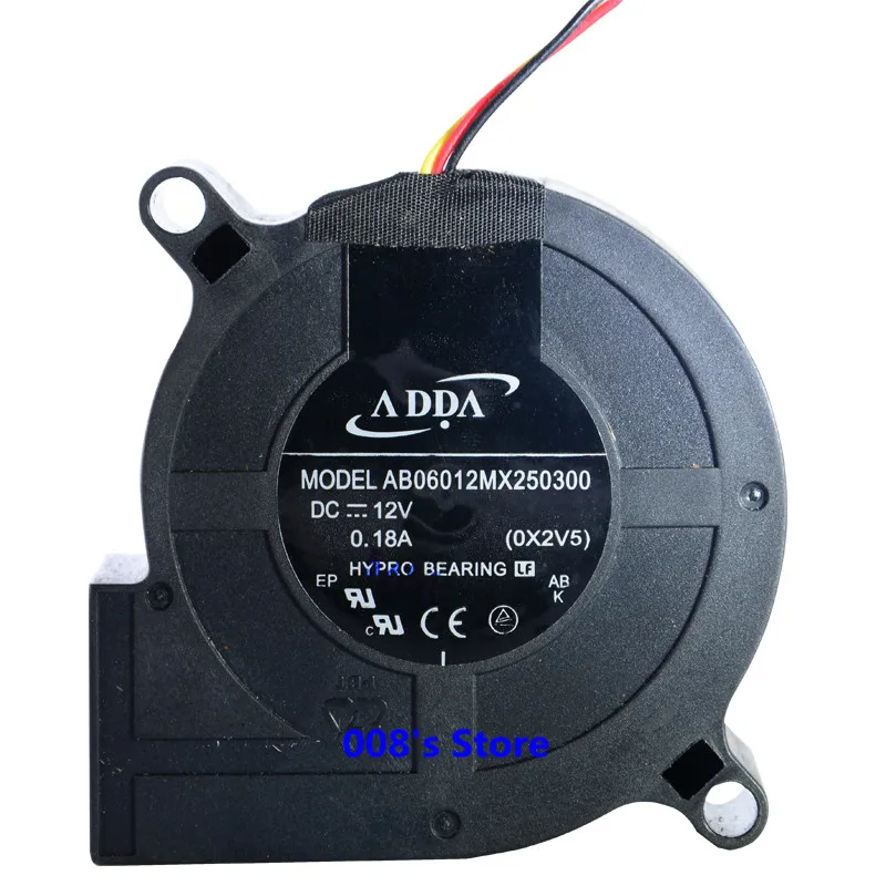 

New Radiator CPU Cooler Fan For Projector AB06012MX250300 0X2V5 DC 12V 0.18A 60x60x25mm Server Blower Cooling
