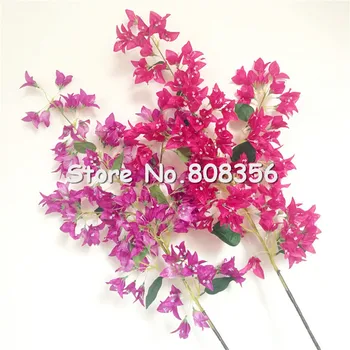 

5p Bougainvillea Hot pink/Fuchsia Artificial Bougainvillea Speetabilis Flower 46.46" for Wedding Centerpieces Decorative Flower