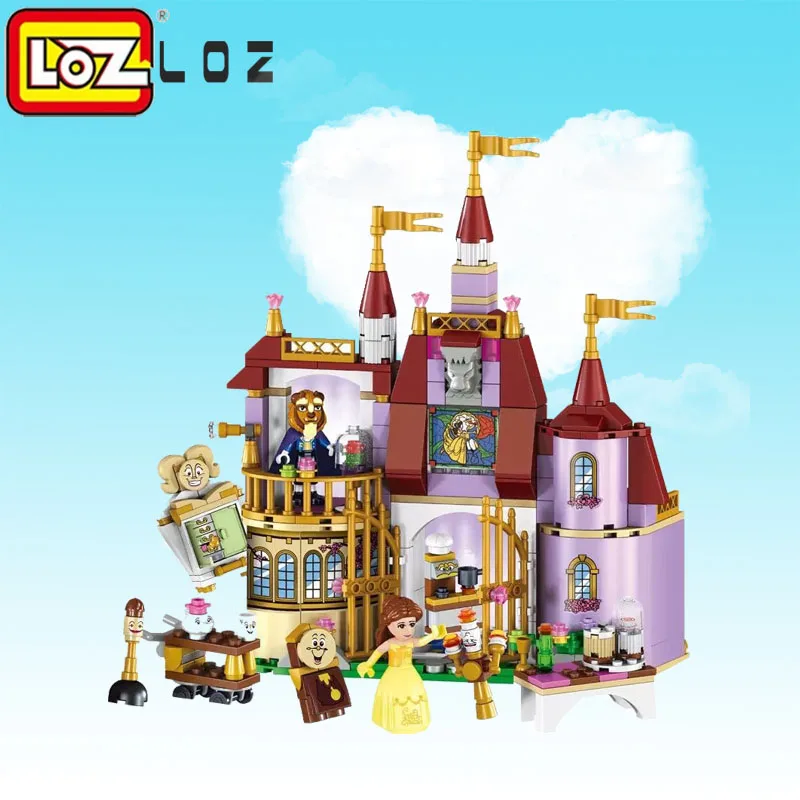 Набор строительных блоков в стиле принцессы Belle's Beauty And The Beast 37001|Блочные