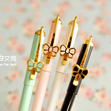 Крем сыра лук клип Цветущая металлическая гелевая ручка 0,5 мм черный 4 шт/партия канцелярские товары Chenguang