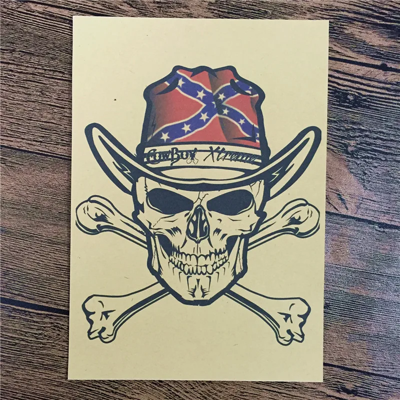 

RZFC-071 Vintage home decor kraft paper "Cowboy Pirates" for kichen wall sticker movie poster bar cafe wall painting 42x30 cm