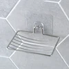 Silver Bathroom Vacuum Paste Soap Holder Cup Box Dish Soap Storage Saver Shower Tray Bathroom Accessories ► Photo 2/6