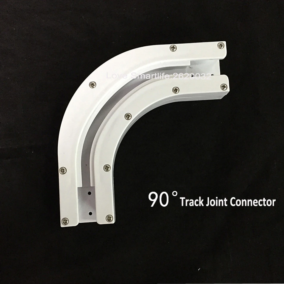 High Quality Dooya 90135 Degree Electric Curtain Track Rail Joint Bracket Connector for U Type L Type Window Track Accessories