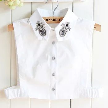 detachable accessories fake collar detachable for women fake shirt collars woman lace  ladies decorative denim embroidery women