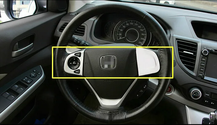 Us 13 65 17 Off For Honda Cr V 2012 2013 2014 2015 Low Equipped Models 2 Chrome Steering Wheel Cover Trim In Interior Mouldings From Automobiles