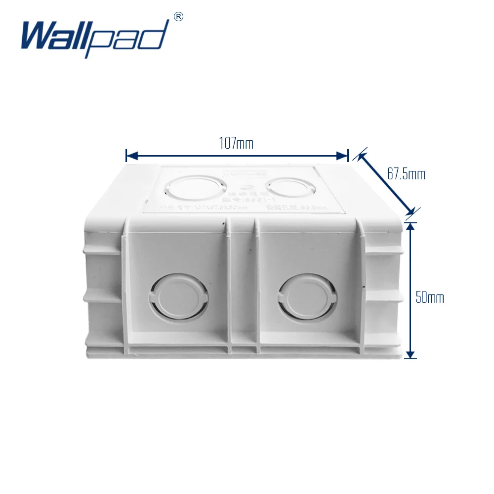 Монтажная коробка для 118*72 мм настенного выключателя и розетки адрель кассета универсальная Белая настенная задняя распределительная коробка