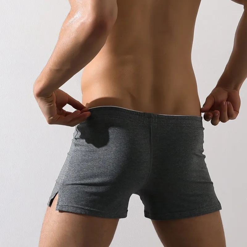 Mens Cotton Sleep Bottoms Elastic Waist Home Pajama Shorts Fashion Men Bottom Pyjama Male Sleepwear Boxer Underpants mens tall pajama pants